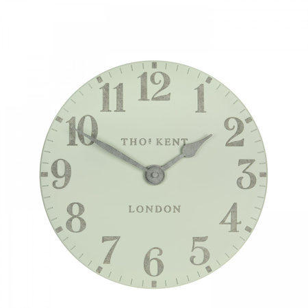 Arabic Wall Clock Pearl Green 12in