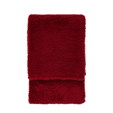 Teddy Fleece Throw Merlot 1300x1800mm