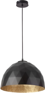 DIAMENT M CZARNY/ZŁOTY lampa wisząca
