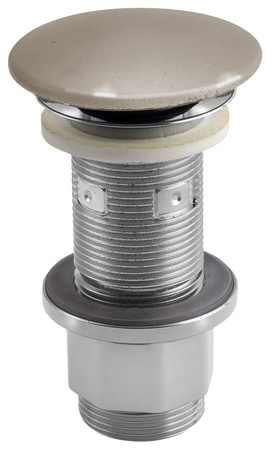 Korek umywalkowy 5/4'', klik-klak, betonowy grzybek, 10-80mm, piaskowy półpołysk