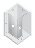 NZ2 Kabina prysznicowa EVENTA WALK-IN U 50x200 szkło czyste 8mm Active Shield 2.0