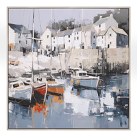 Harbour Haven Framed Canvas 800x50x800mm