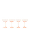 Coupe Glass Amber (4pk) 113x113x150mm