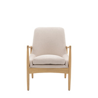 Fotel Carrera Naturalny len 685 x 720 x 820 mm