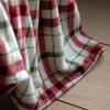 Heritage Check Rolled Fleece Red 1400x1800mm