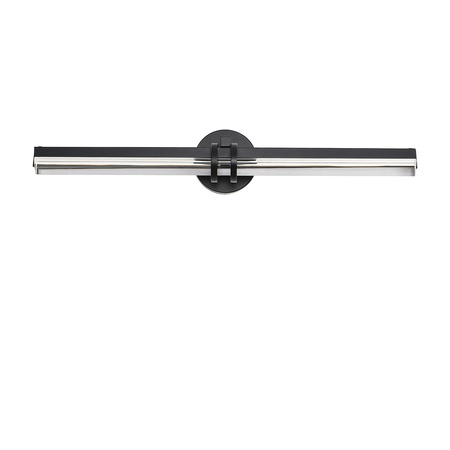 Lampa ścienna LOVELY LED 58 cm- czarno szklany kinkiet