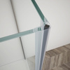 TRINITY CHROME kabina prysznicowa 800x800mm, szkło czyste, lewe