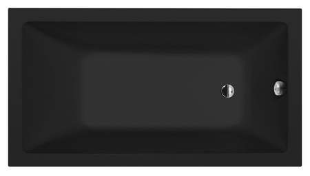 NOEMI wanna prostokątna 150x80x39cm, czarny mat