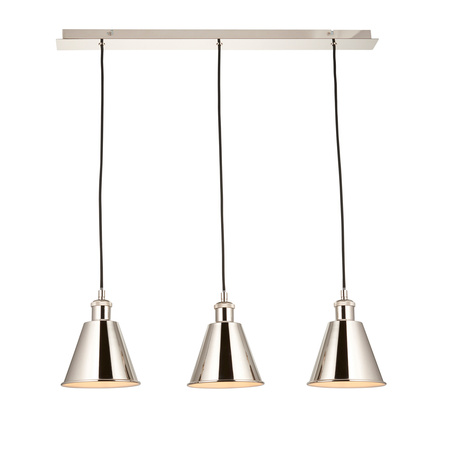 Hal 3 Pendant Light Bright Nickel