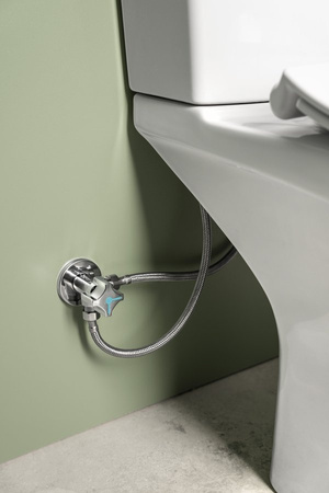 KAIRO CLEANWASH kompakt WC z funkcją bidetu, odpływ poziomy, biały