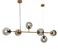 NOWOCZESNA LAMPA WISZĄCA MOSIĘŻNA CEREDO W6