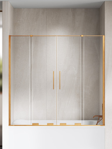 NZ4 Parawan nawannowy SMART COPPER BRUSHED 2D U 180x150 szkło czyste 8mm Active Shield 2.0