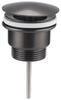 Odpływ umywalkowy, 5/4" niezamykany, 10-55mm, duży korek, gun metal