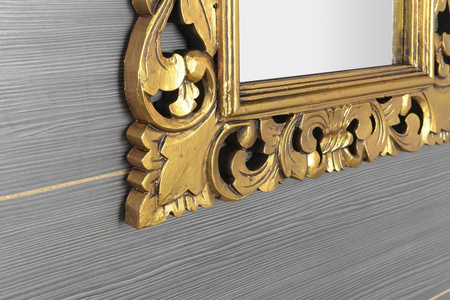 SAMBLUNG Lustro w ramie, 60x80cm, złoto