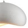 Lampa wisząca STONE 40 cm - biała boho, japadni, wabi-sabi