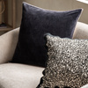 Nico Velvet Cushion Black 500x500mm