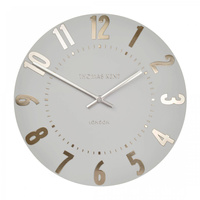 Mulberry Wall Clock Silver Cloud 20in