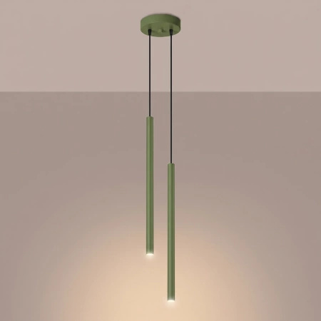 Lampa wisząca PASTELO 2 szałwiowa