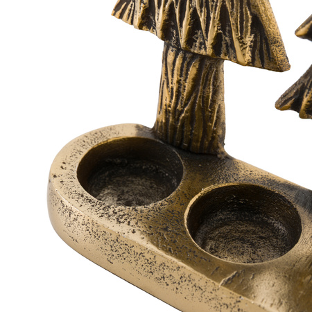 Xmas Tree Tealight Holder Gold 235x70x185mm