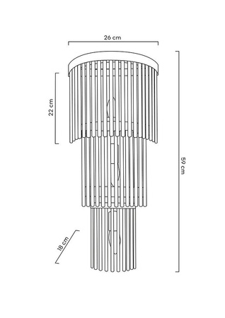MOOSEE lampa ścienna ESTRO złota