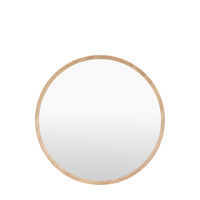 Helsinki Round Mirror Oak 800x58x800mm