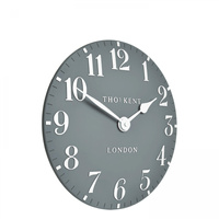 Arabic Wall Clock Flax Blue 12in