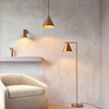 Cape Floor Light Antique Brass