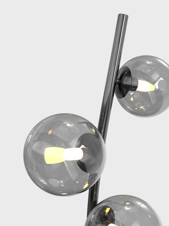 3014-905 Lampa podłogowa Nancy czarny chrom