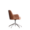 Krzesło obrotowe Curie Vintage Brown Leather