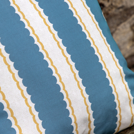 Calivana Cushion Blue/Ochre 450x450mm