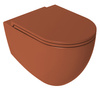 INFINITY miska WC wisząca, Rimless, 36,5x53cm, terracotta