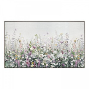 Obraz w ramie „Floral Cascade” – wielokolorowy, 121 × 3 × 71 cm
