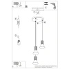 Lampa wisząca ESTRIA 3P biała/ultramaryna