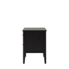 Acton 2 Drawer Bedside Black 450x400x550mm