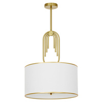 GLAMOUR LAMPA WISZĄCA BIAŁA ZANETTI TRIO