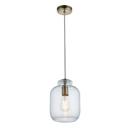 Lyra 1 Pendant Light Antique Brass