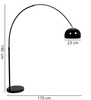 LAMPA STOJĄCA PODŁOGOWA CZARNA AZURRO C1