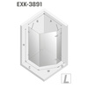 KABINA AVEXA PIĘCIOKĄTNA P 100x80x200 CZYSTE 6mm ACTIVE SHIELD