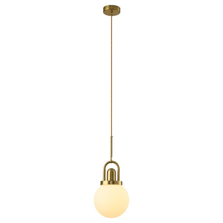 Lampa wisząca PEARL złota 20 cm - klasyczna lampa sufitowa  do salonu