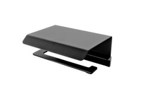 PIAZZA UCHWYT NA PAPIER TOALETOWY Z PÓŁKĄ, CZARNY