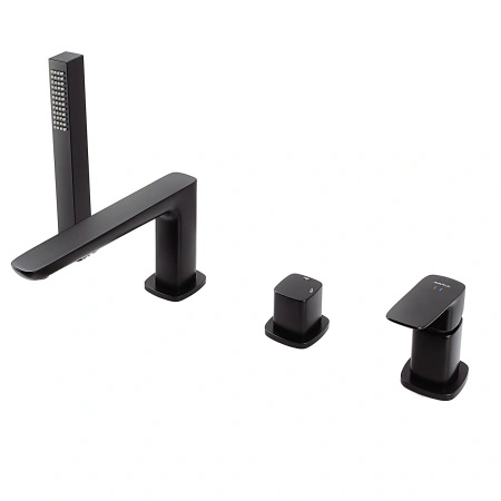 Bateria wannowa 4-otworowa, czarna