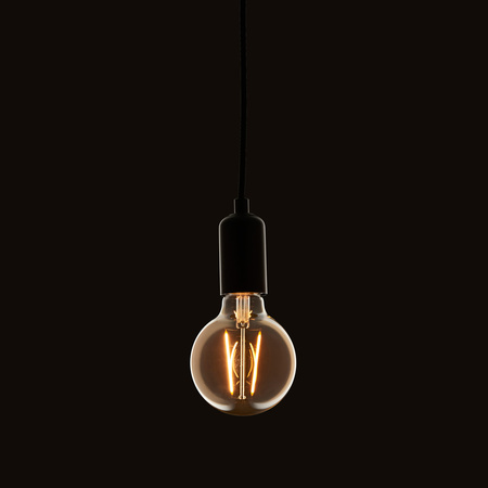 E27 LED Filament Globe 135x95mm Amber 2W