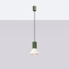 Lampa wisząca ESTRIA 1 beżowa/zielona oliwka