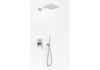EXPERIENCE Chrom zestaw prysznicowy z deszczownicą 30cm i słuchawką