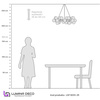 NOWOCZESNA LAMPA WISZĄCA ZŁOTA MARSIADA W25