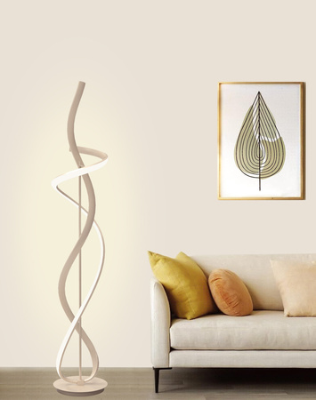 3064-113 Lampa podłogowa BANDOL kaszmirowa - piaskowa