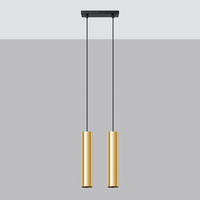 Lampa Wisząca LAGOS 2 złoty połysk