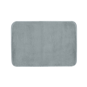 FUZZY dywanik łazienkowy, 60x100cm, 100% polyester, antypoślizgowa, szary