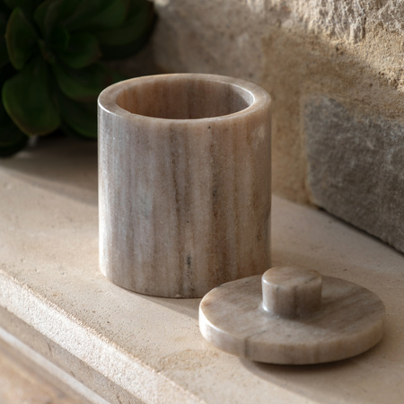 Tarragona Marble Storage Jar 100x130mm