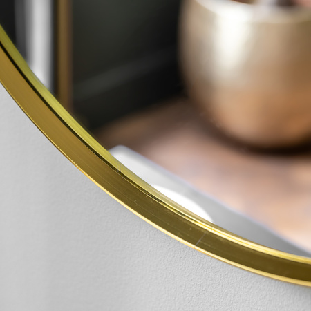 Holworth Round Mirror Gold 600x35x600mm